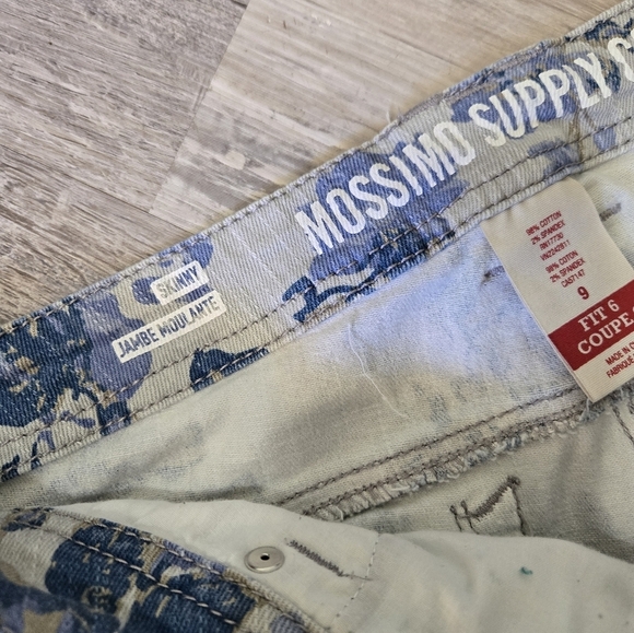 Mossimo Supply Co Skinny Jeans Juniors 9 Women's 6 Floral Retro Y2K - Picture 8 of 12